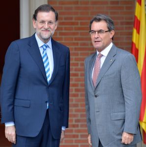 Rajoy con Mas en La Moncloa pacto fiscal